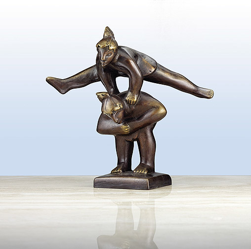  Kinder beim Bocksprung 