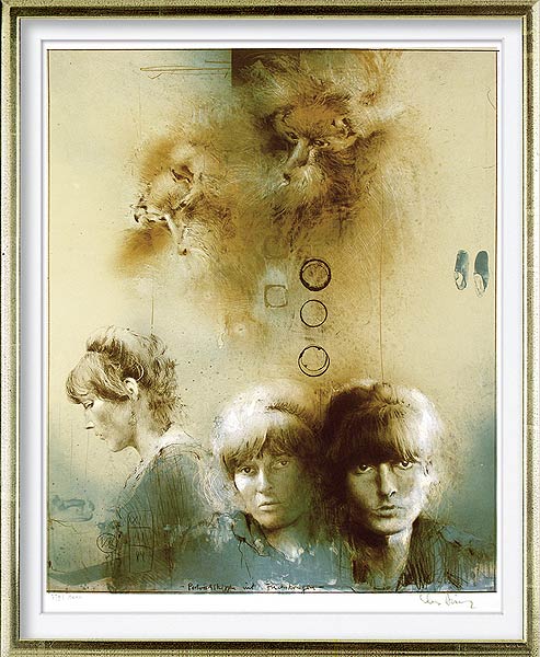  Porträtskizzen mit Fuchskragen 