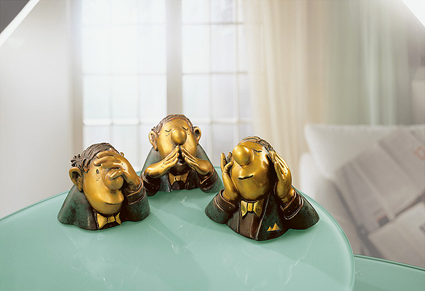  Charakterköpfe (Bronze - Set) 