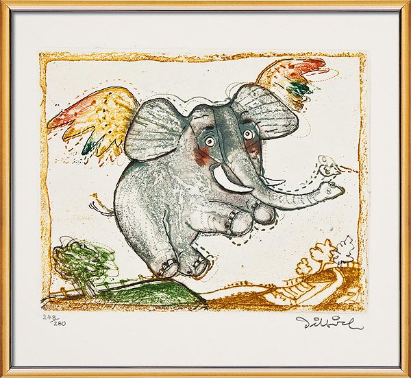  Glücklicher Elefant 