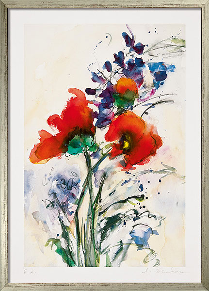  Klatschmohn mit Kornblumen 