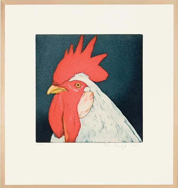  Tierkopf (Gockel rot) 