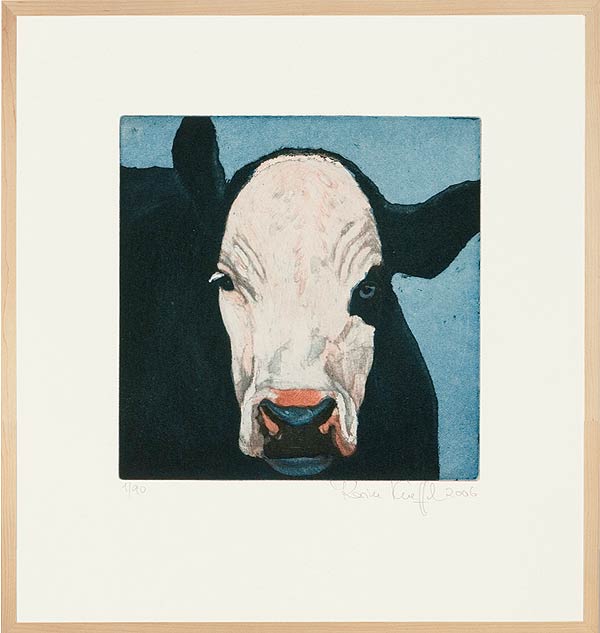  Tierkopf (Kuh schwarz) 