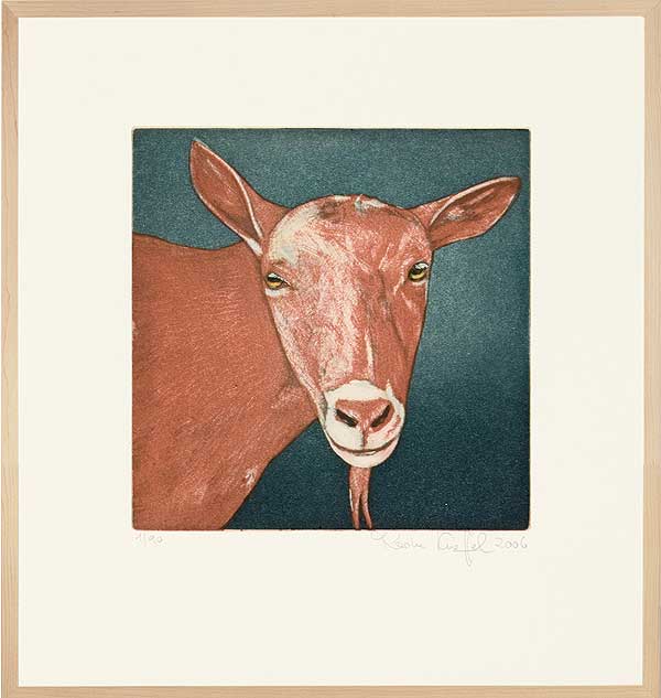  Tierkopf (Ziege braun) 