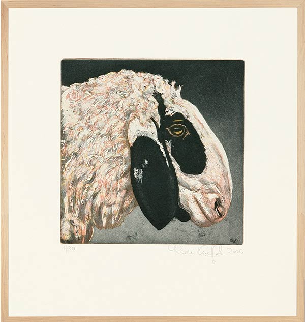  Tierkopf (Schaf schwarz) 