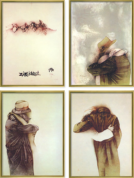  Zärtlichkeit (Mappe mit 4 Blättern) 