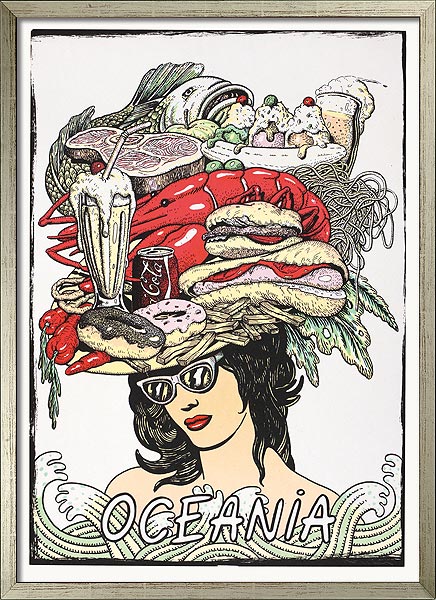  Oceania (aus der Lithografie-Folge Fünf Kontinente) 