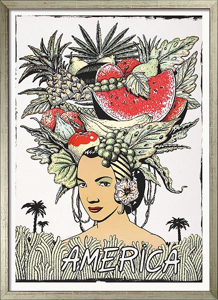  America (aus der Lithografie-Folge Fünf Kontinente) 