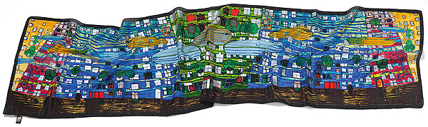  Seidenschal „Blue Blues“ 