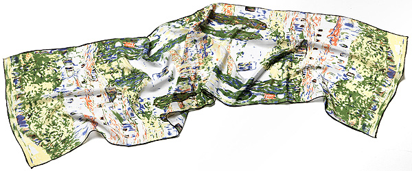  Seidenschal „Unterach am Attersee“ 